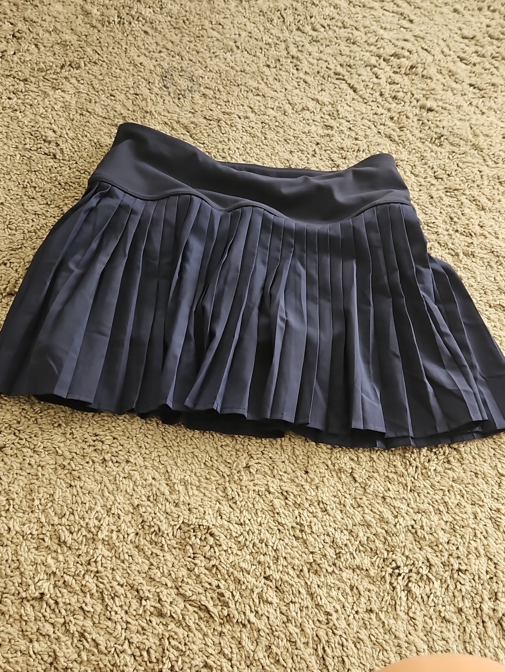 Fabletics Navy Pleated Mini Skirt